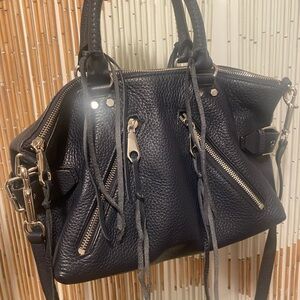Rebecca Minkoff Navy NWOT Pebbled Leather Women's Satchel Handbag